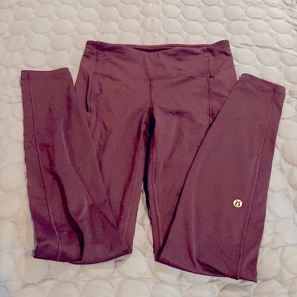 Dark grape purple lululemon leggings size 4